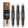 New Double-Ended Dual-Purpose Grooming Stick, Nose Shadow, Highlight And Brighten, Waterproof And Natural Three-Dimensional Concealer Pen