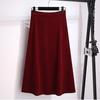 Red Corduroy Jacket Mini Skirt Women's Fashionable Two Piece Set Autumn Season Elegant and Stylish Clothing
