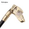 Yellow Dog Sausage Dog Head Walking Cane Fashion Decorative Walking Stick Gentleman Elegant Cosplay Cane Knob Crosier 93cm