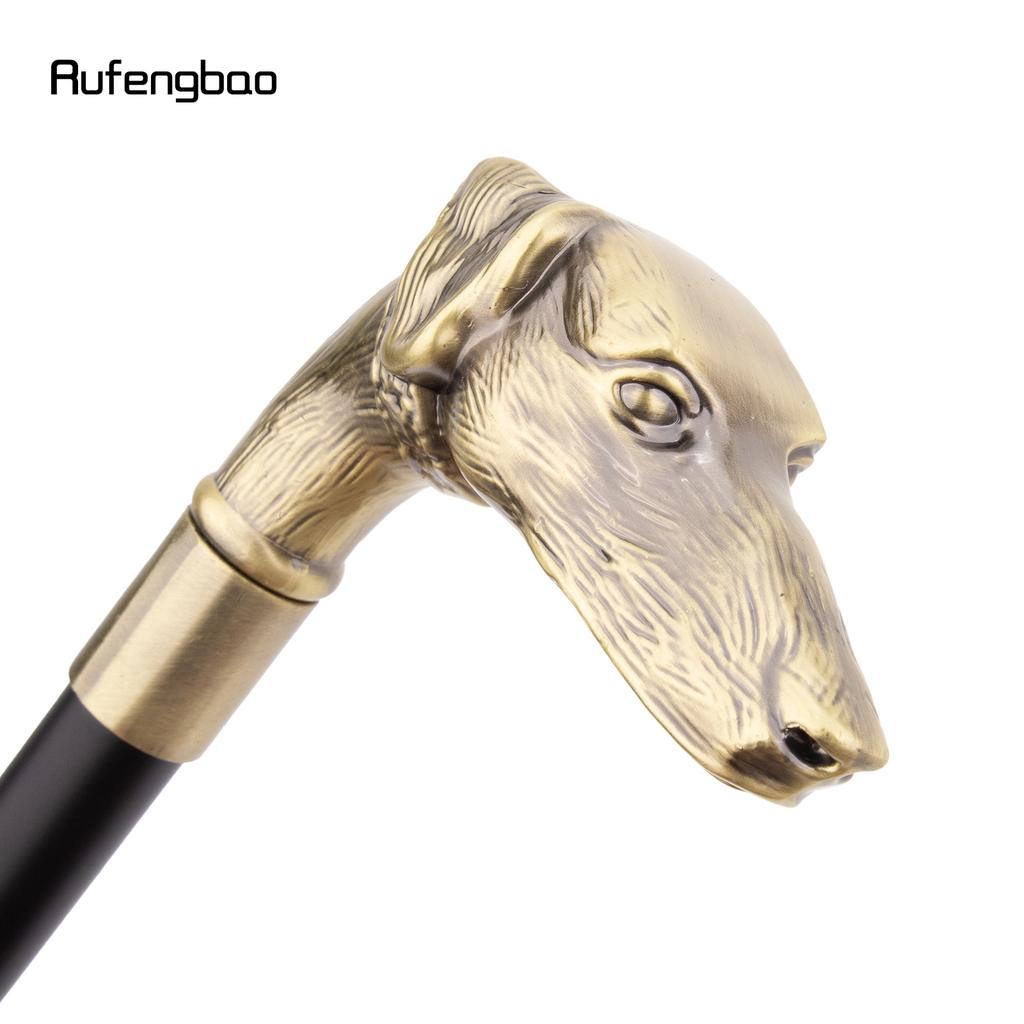 Yellow Dog Sausage Dog Head Walking Cane Fashion Decorative Walking Stick Gentleman Elegant Cosplay Cane Knob Crosier 93cm