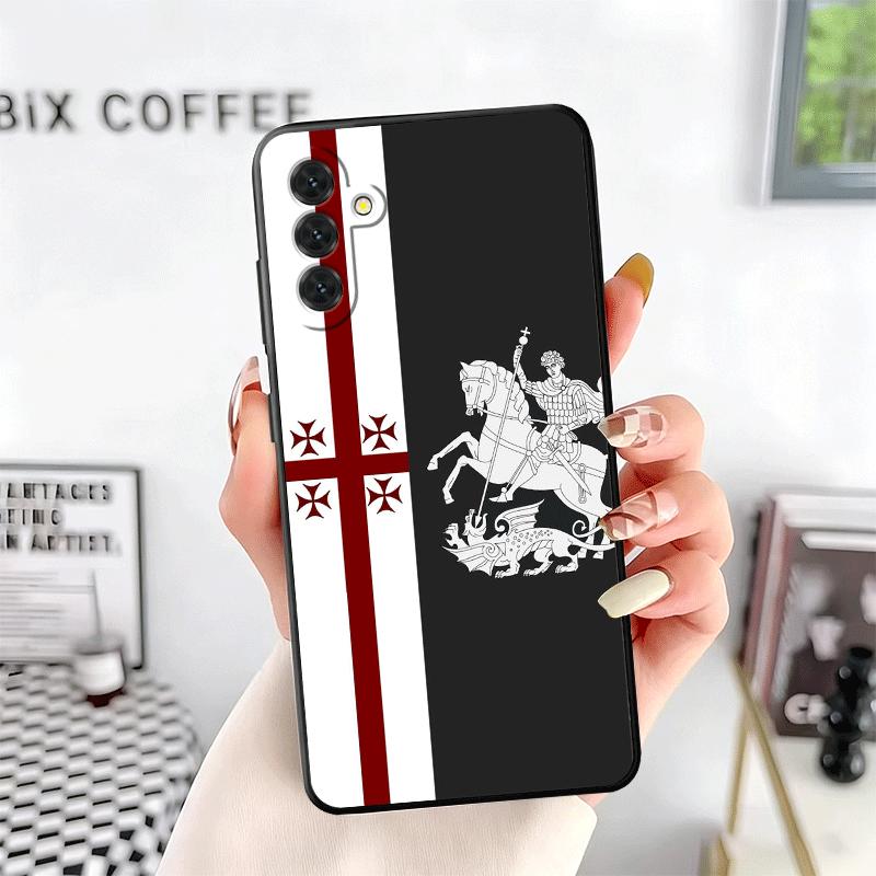 Georgia Passport Flag Soft Phone Case for Samsung A17 A37 A57 A16 A26 A36 A56 A15 A25 A35 A55 A14 A24 A34 A54 A13 A23 A33 A53 A5