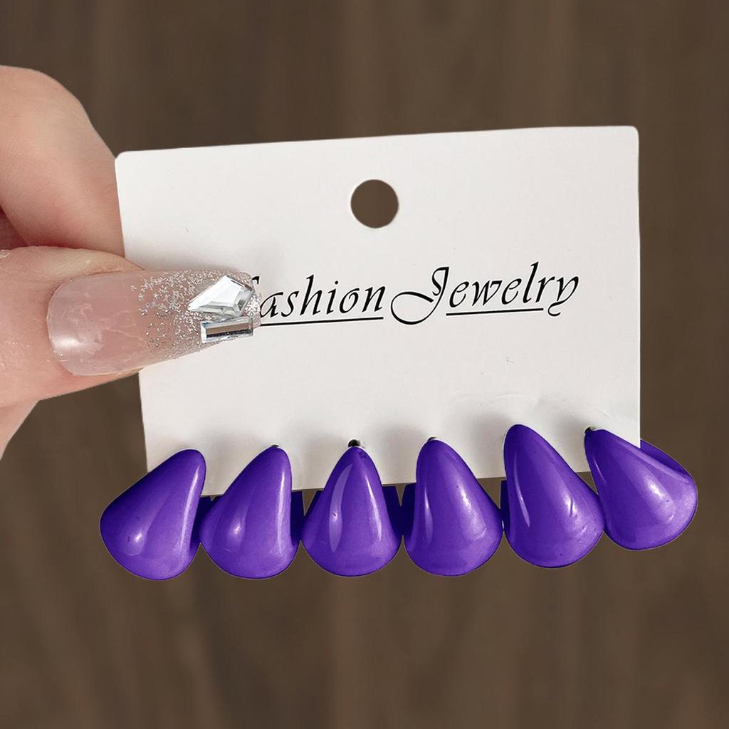 Mehrfarbige Wassertropfen-Ohrringe: Kühnes, Vielseitiges Design mit europäischem und amerikanischem Flair