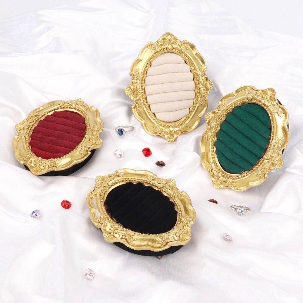 Earring Tray Ring Display Stand Photo Frame Jewelry Storage Tray Dressing Table