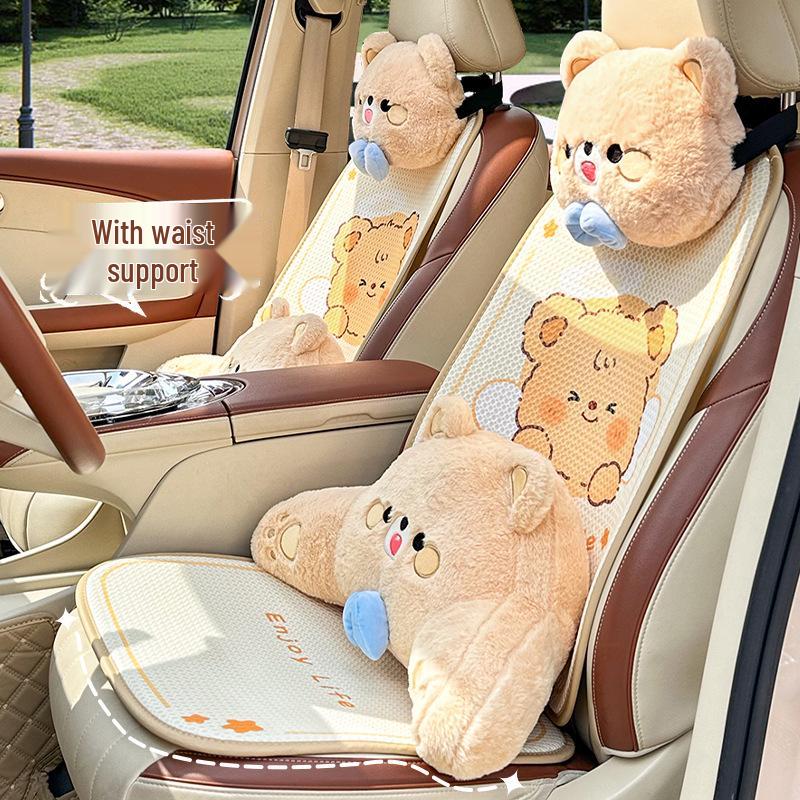 Cute Little Bear Car Seat Cushion - Universal, Comfortable, Four-Season Use