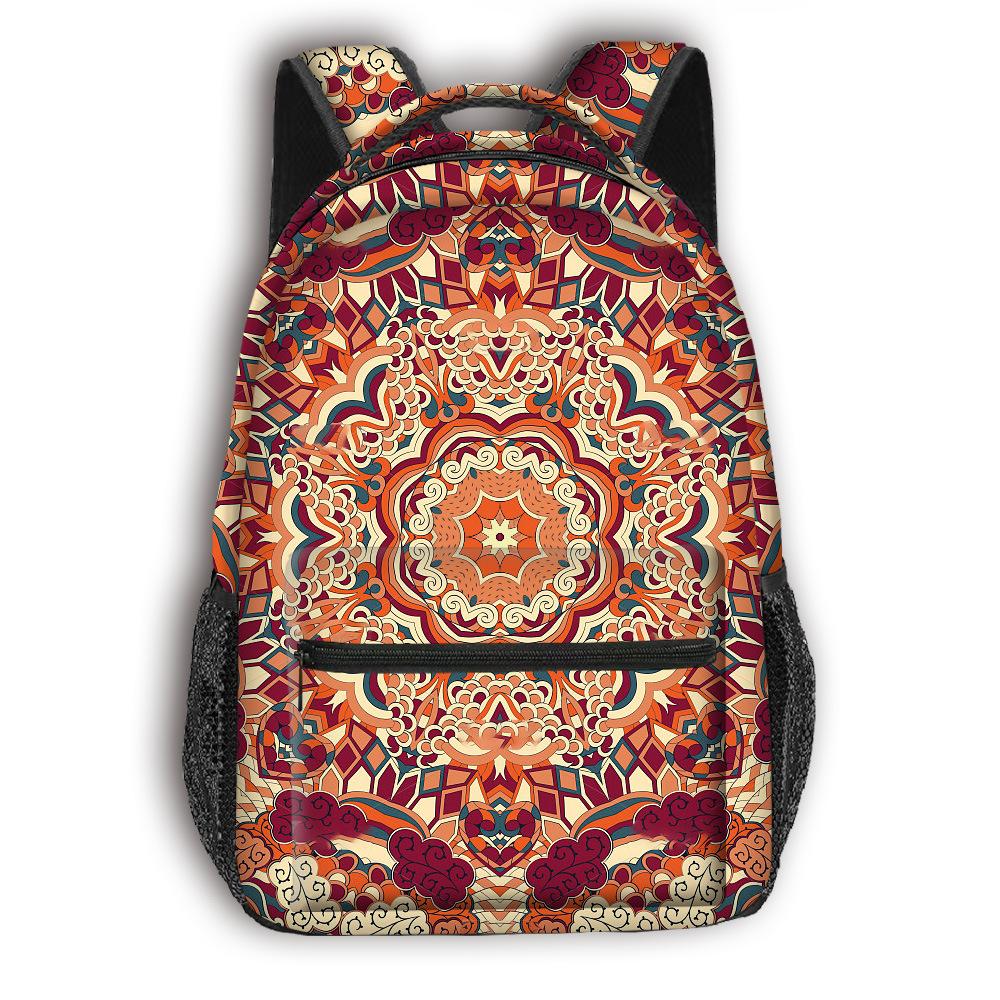 Cartoon Kpop Youthful School Bags Unisex Ethnic Style Travel Bags 3D Print Oxford Waterproof Notebook Shoulder Backpacks