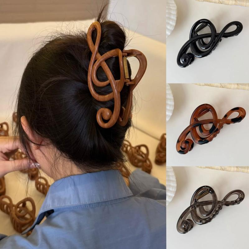 Creativity Musical Note Shape Hair Claw Clips Sweet Style Minimalist Shark Clip Headwear Hairpins Hair Accessories Gift
