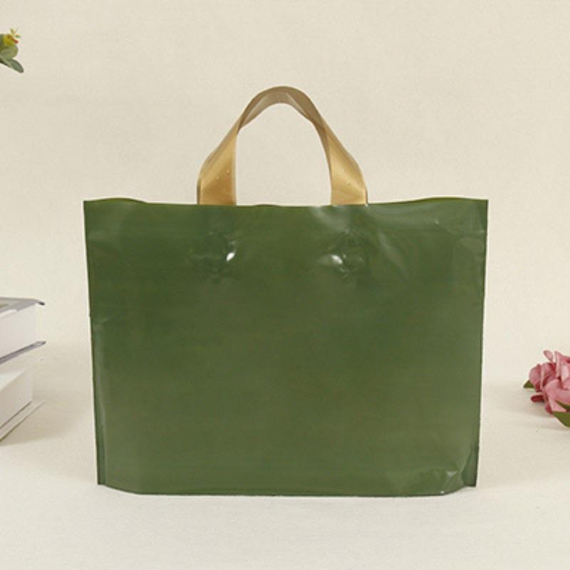 Thick Colored Tote Pocket Plastic Gift and Clothing Packag Bags Shopping Pouch DIY Handmade Clothing Stationery Dessert Cake Multi Functional Handbag