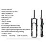 Bolany Mountain Bike Fork Suspension Double Airbag, Red Bike Front Straight Tube, Shock Absorber, Magnesium Alloy, Bike Accessor