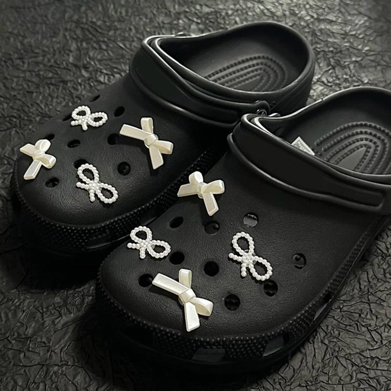 Charms de Chaussures Style Nœud DIY Pour Sabots Claquettes Sandales Chaussures de Jardin Décorations Ensemble de Charms Accessoires Cadeaux Enfants