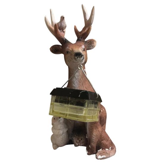 

Смола Олень Изысканная работа Фигурка животного Декоративная лампа Лиса Кролик Еж