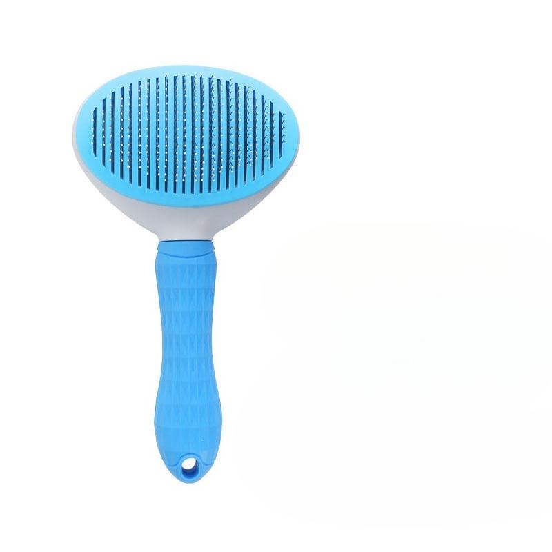 10-piece Cat and Dog Brush Beauty Set, Self-cleaning Rake Brush, Nail Clipper, Flea Comb, Bath Brush, Finger Cots