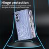 For Samsung Galaxy Z Fold8 Ultra 7 6 5 4 3 2 Mechanical Legend Plating PC Hinge Full Body Cover Rugged Case With Tempered Glass