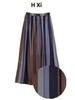 Summer 2023 Japanese Striped A-Line Long Skirt