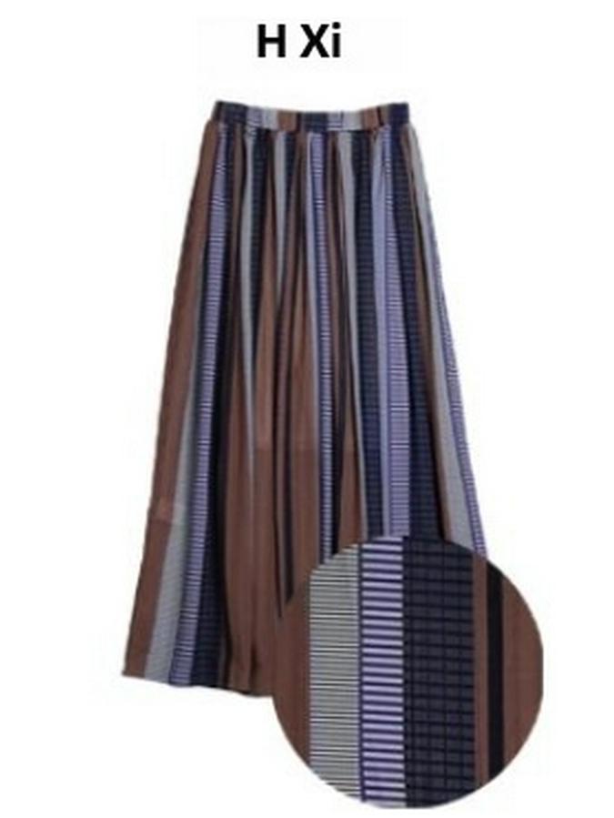 Summer 2023 Japanese Striped A-Line Long Skirt