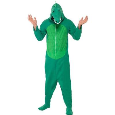 Smiffys Macacão Masculino de Crocodilo com Capuz