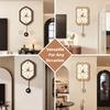 Nordic Pendulum Clocks Art Aesthetic Elegant Silent Wall Clocks Creativity Watches Home Room Decoration Interior Ornaments