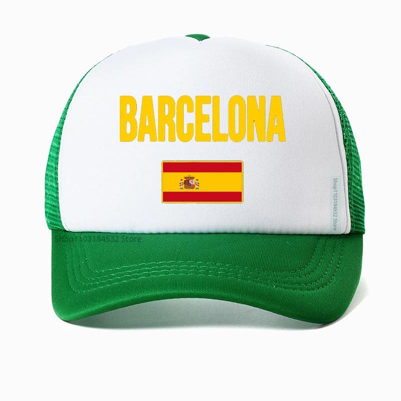 Spain Barcelona Graphic Baseball Cap for Men Spanish Bullfight Printed Dad Hat Vintage Espana Flag hats cool Mesh Trucker hat