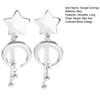Star And Crescent Moon Earrings Dangle Drop Earrings Women Retro Long Chain Tassel Earrings for Daily