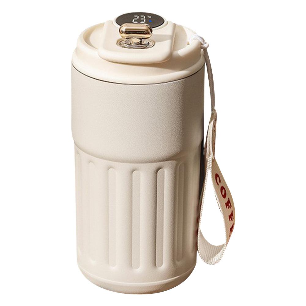 450ml Smart Thermos Bottle LED Temperature Display Coffee Cup Stainless Steel Leakproof Mug Portable Vacuum Thermo Cup