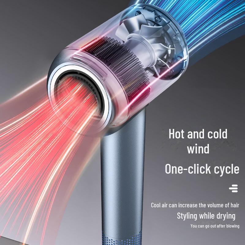 High-Power Leafless Hair Dryer: Quick-Drying, Damage-Free, Negative Ion Technology