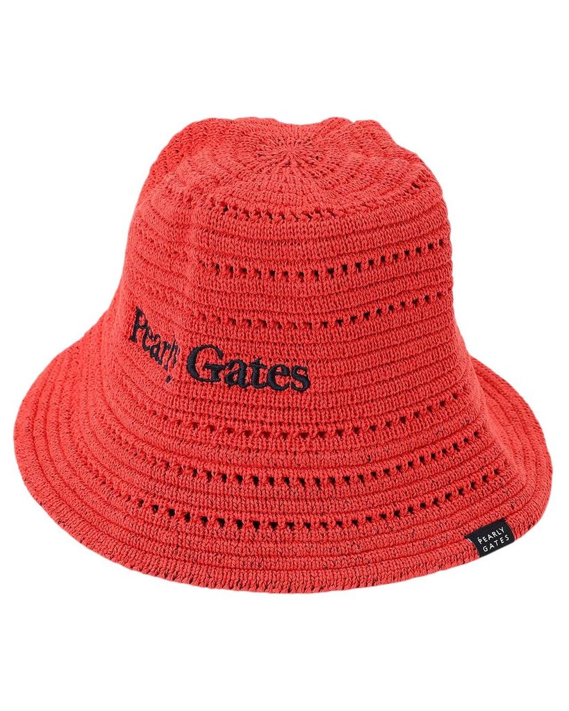 Unisex Bucket Hat Golf Hat FR [PEARLY GATES] (Summer Knit) / / 053-5187507 100_Red