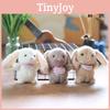 Cute Fluffy Rabbit Plush Keychain Soft Toy Bag Charm For Kids And Adults