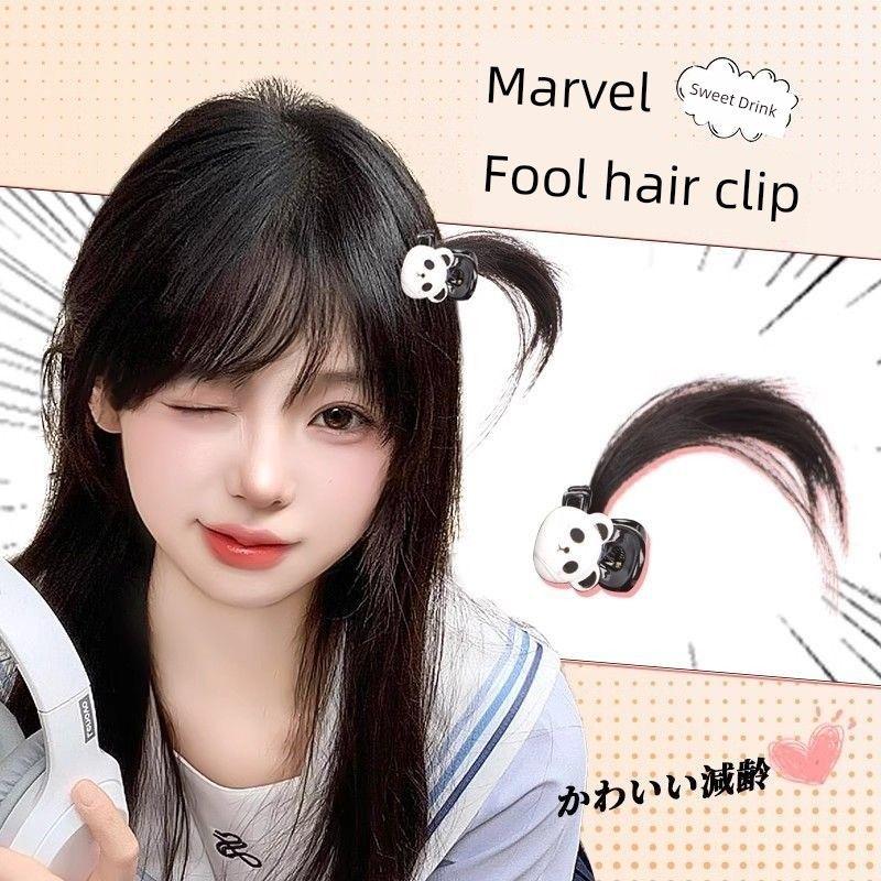 

[Dull Hair Barrettes] Wig Wig Shuiyuan Qianhe Boqi Sauce Same One-Piece Hair Accessories Cute Cos Grip Two hair clips