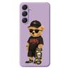 For Samsung Galaxy A16 5G/4G Case Cool Bear Pattern Printing Straight Edge TPU Phone Back Cover