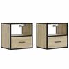 VidaXL Wall-mounted Bedside Tables 2 Pcs Sonoma Oak 40x31x39.5 Cm, Cabinet, Side Table, Bedside Cabinet, Cabinet of 848737