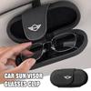 Visera para Coche de Ante con Caja para Gafas Bolsa de Almacenamiento para Gafas de Sol Interior para BMW Mini Cooper R50 R53 R55 R56 R60 R61 F54 F55 F56 F60 hsgql22