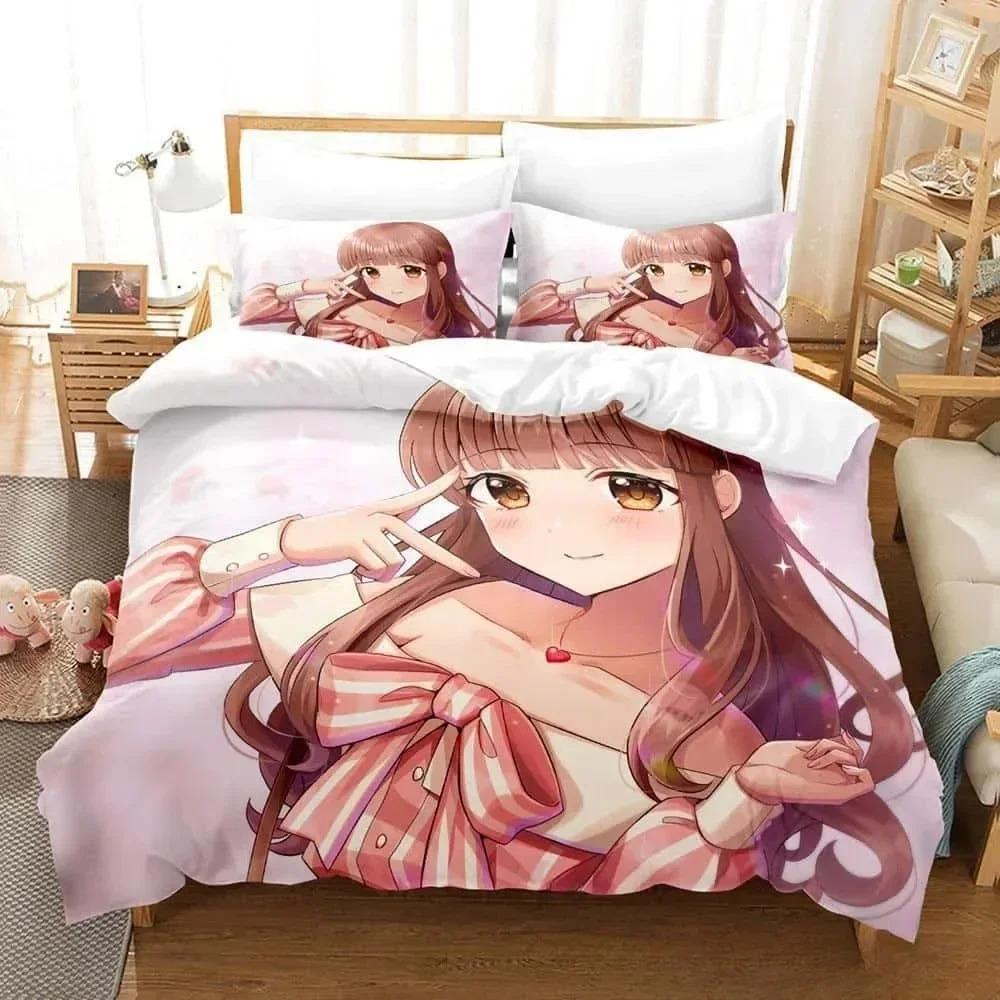 Comforter 3D Anime The Idolm@Ster Chieri Ogata Bedding Set Bedroom Soft Modern S Comefortable