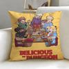 Popular Anime Delicious In Dungeon Cushion Cover Soft  EasyWash Pillow Case  Versatile for Couch Bed Travel and Office