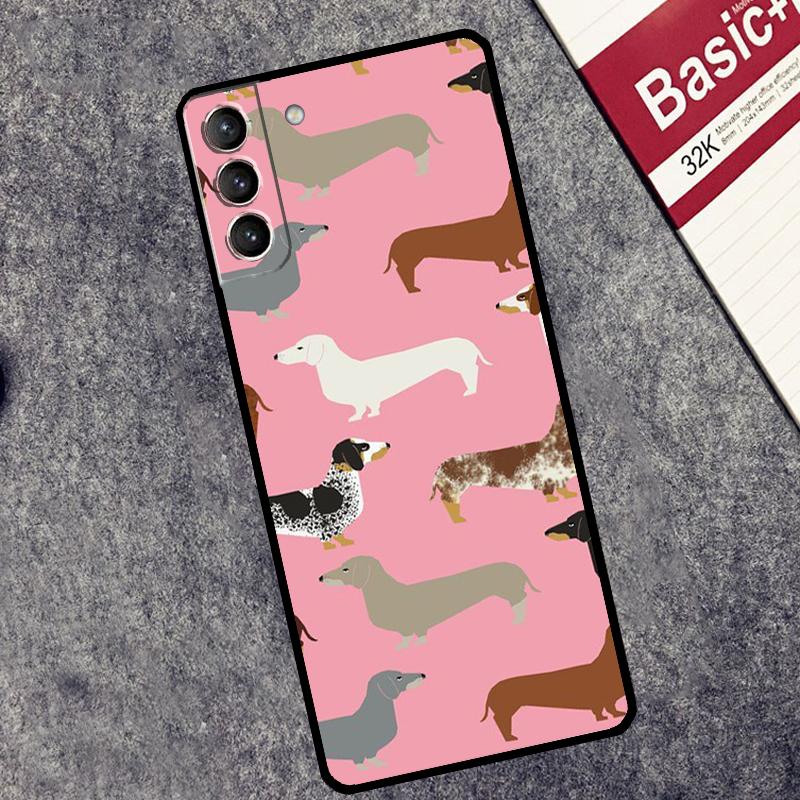 Dachshund Teckel Dackel Dog Case For Samsung Galaxy S24 S23 S22 S21 Plus Ultra Note 20 S9 S10 Note 10 S20 S21 FE Cover