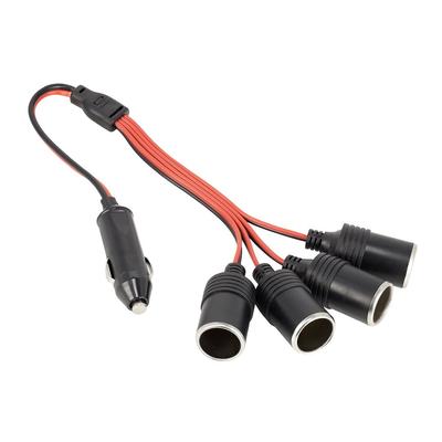 Vierfachverteiler mit Kabeln, 12/24V, max. 20A