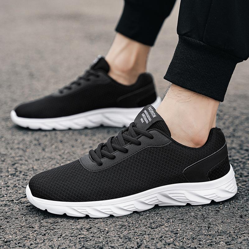 New Men's Casual Shoes Breathable Mesh Large Size Fashion Sneakers Lightweight Running Shoes