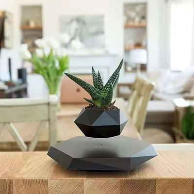 Nordic Style Magnetic Levitating Bonsai Floating Plant Pot Air Bonsai Pot Magnetic Levitating Flower Pot Creative Gift Home Deco