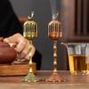 1pc Golden Finch Palace Lamp Alloy Incense Burner Home Indoor Tea Ceremony Supplies Decoration Multi-function Aromatherapy Tool
