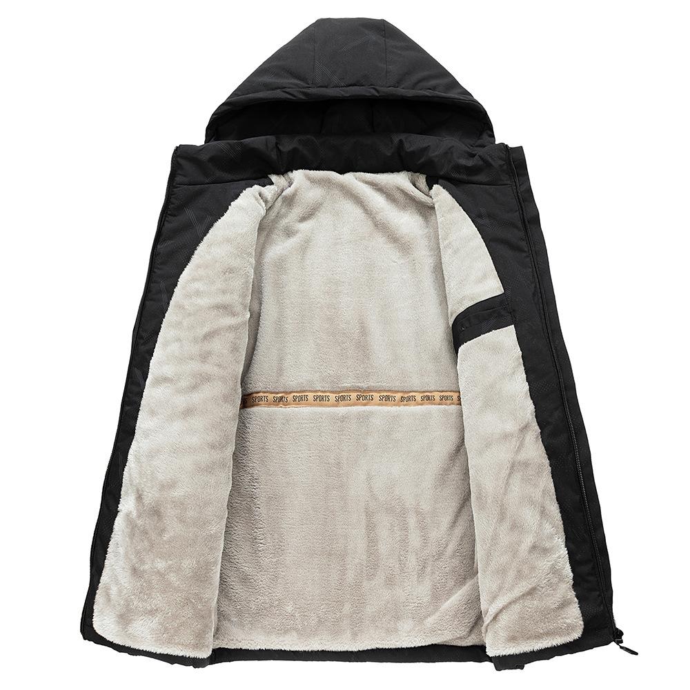 Windproof and Waterproof Outdoor Mountaineering Clothing Men's Coat Cotton Jacket Men's Fleece