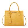 Sac à Bandoulière Femme Motif Crocodile Lettre Édition Coréenne Étiquette Couleur Bonbon Pendentif Couleur Platine Sac