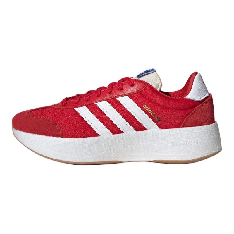 adidas originals City RNR unisex low-top commuter sneakers red-white JI0835 EU 41