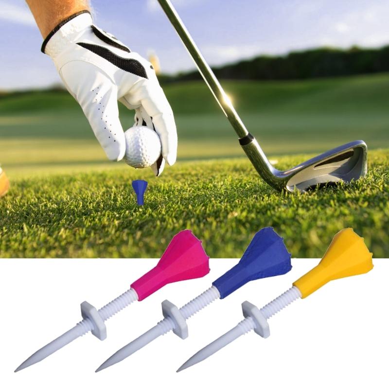 5Pcs Plastic Golf Training Ball Tees Stand Height Adjustable Golf Tees Outdoor Step Down Golf Ball Holder Golf Gift