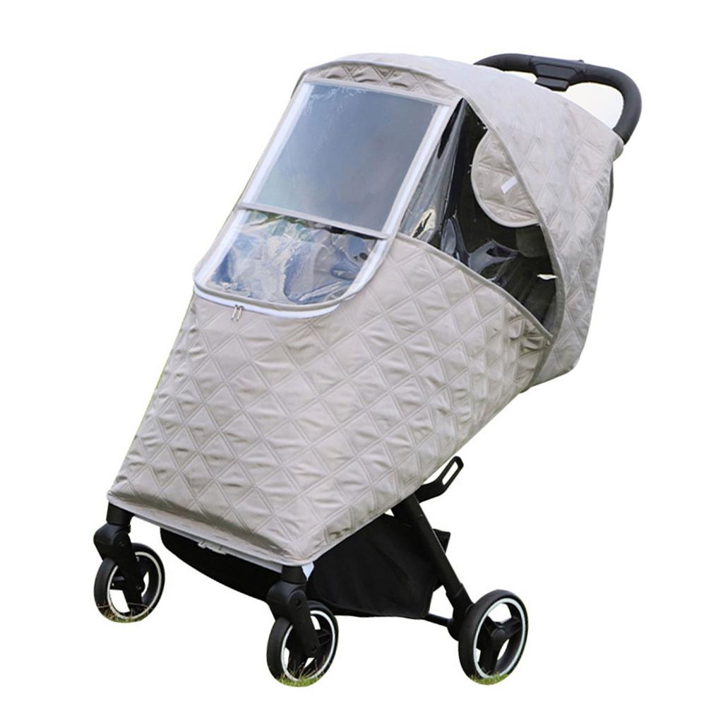 Baby Pushchair Cover Baby Stroller Rain Cover Breathable Windproof Protection Cover Universal Dustproof Weather Shield