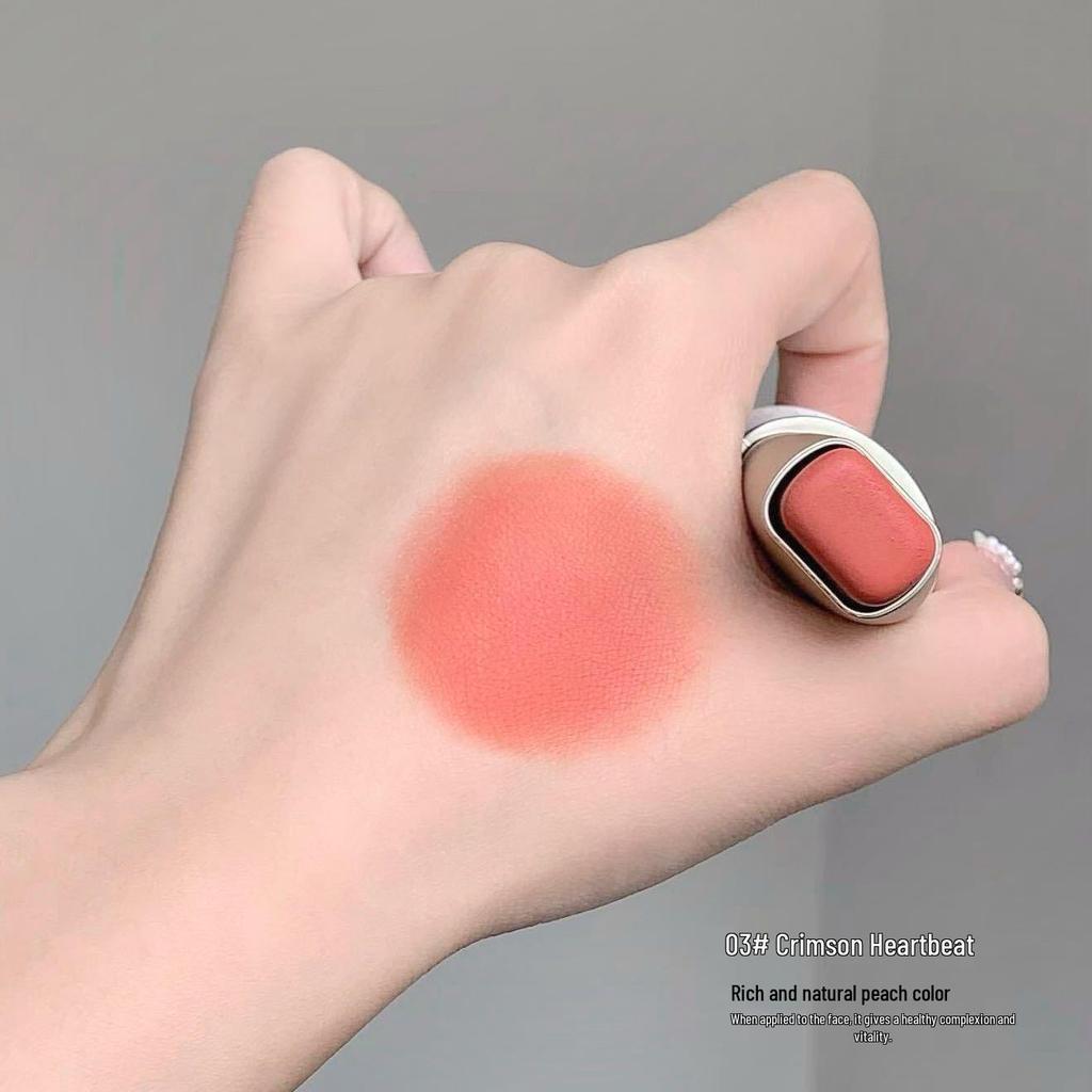 KEKEMOOD Doppelseitiger Multi-Use Stick: Lippenstift, Rouge, Lidschatten Schimmer, Natürlicher Look Nude Lippenbalsam mit integriertem Pinsel.