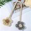 Cotton And Linen Curtain Tiebacks, Decorative Curtain Holdbacks Rope, Flower Curtain Tie Backs, Boho Drapes Holdbacks for Home Office Hotel Decor