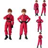 Traje de Role Play do Jogo da Lula Bodysuit Vermelho com Tecido de Poliéster para Adolescentes e Cosplayers Fantasia de Halloween