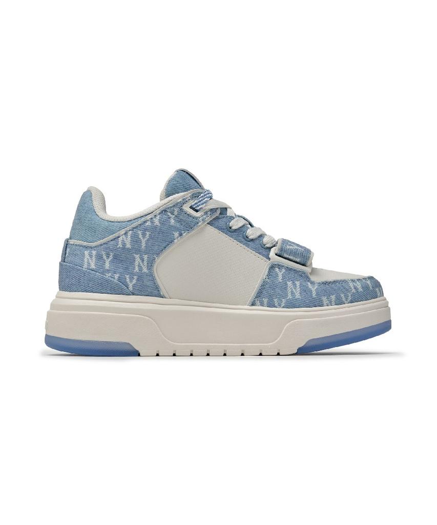Mlb Chunky Liner Mid Denim Monogram Sl Ny (Blue)
