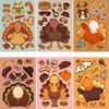 8 Cartoon Thanksgiving Turkey Collage Stickers Handicraft Waterproof Package Decorative Stickers DIY