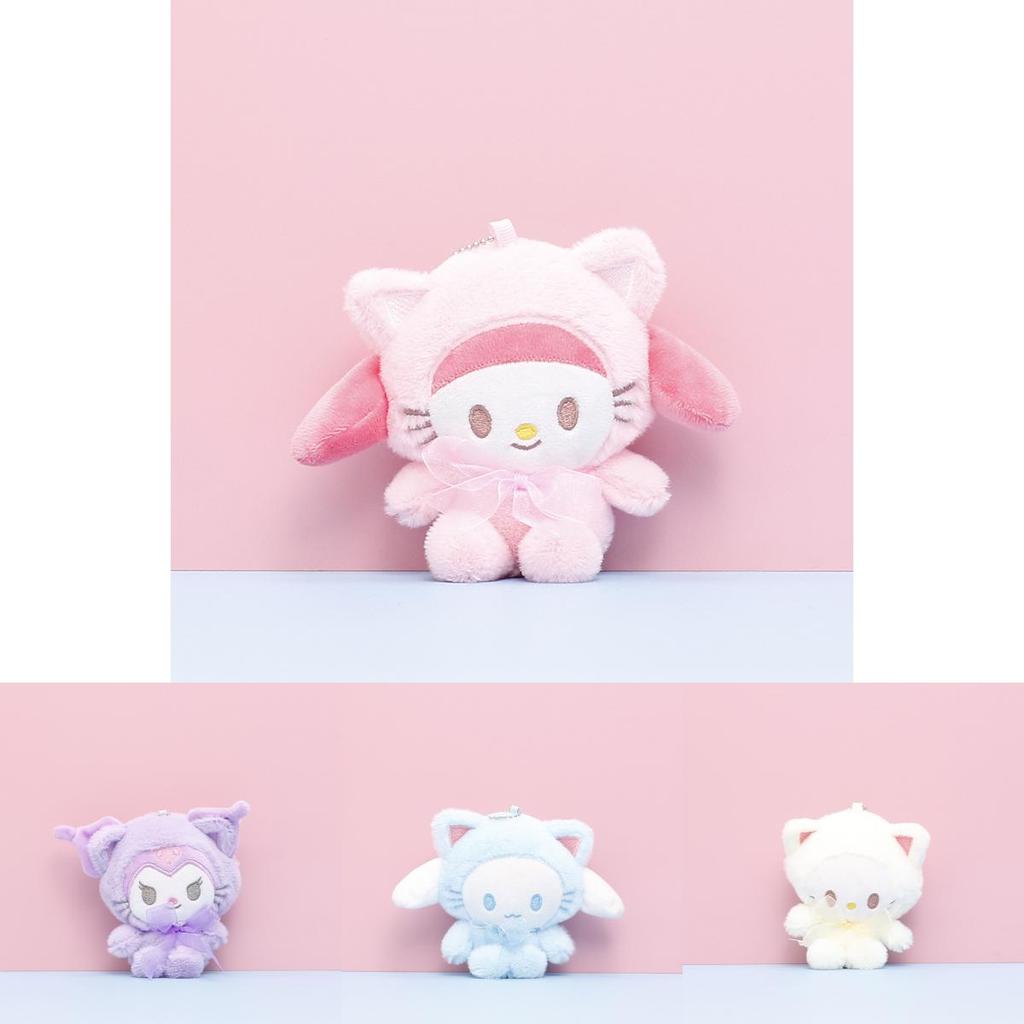 Soft And Fluffy Sanrio Character Plushies Kuromi Cinnamoroll Cute Animal Dolls For Girls