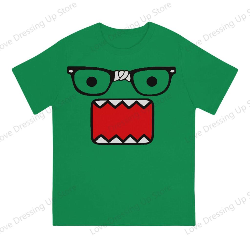 חולצת טי מצחיקה עם הדפס דומו קון שרוול קצר גברים נשים רב-תכליתית חולצות זוגיות