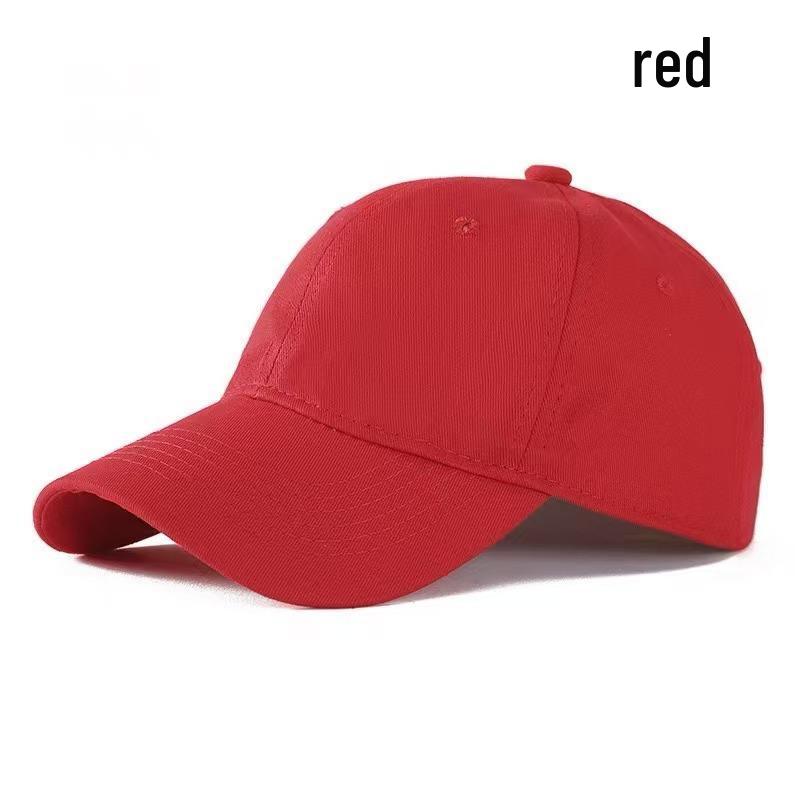 Unisex Pure Cotton Soft Top Baseball Cap - Customizable Team Duckbill Sun Hat